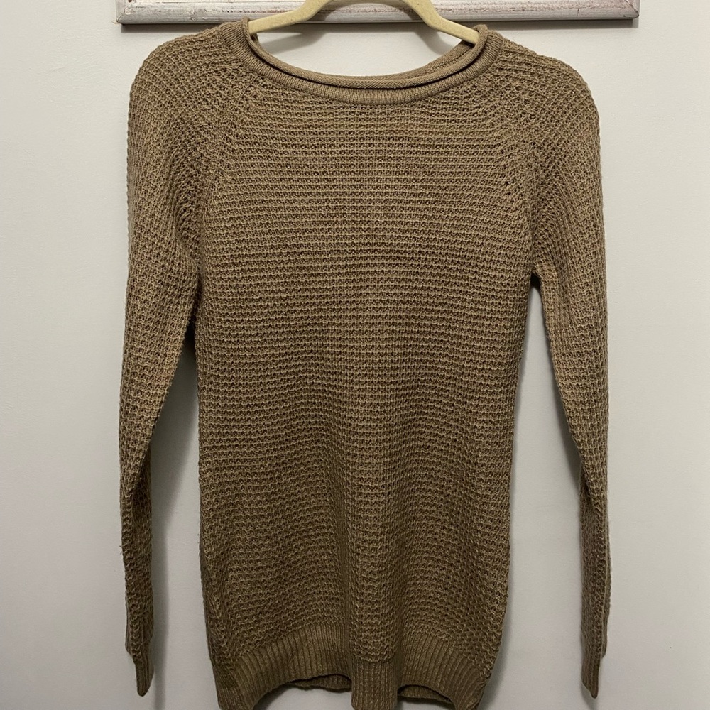 Small tan knitted sweater from ambience apparel